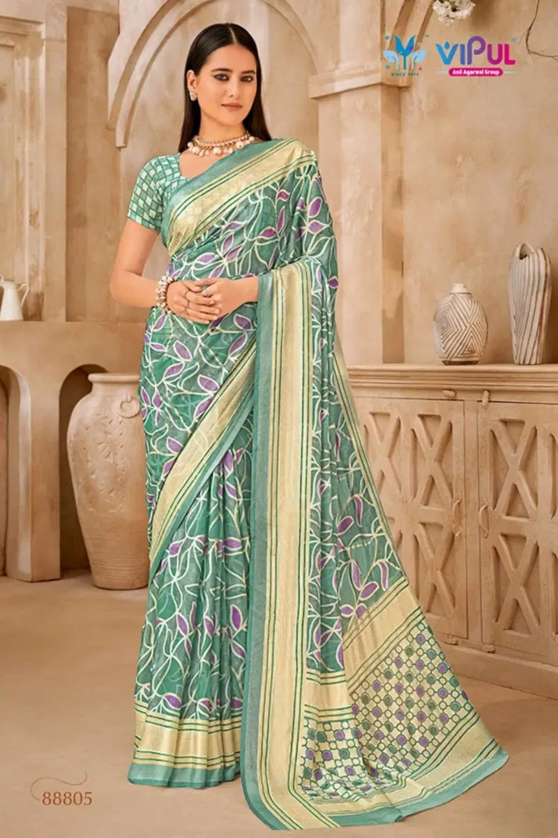 Elaichi  By Vipul Brasso Daily Wear Saree Wholesale Market IN Surat